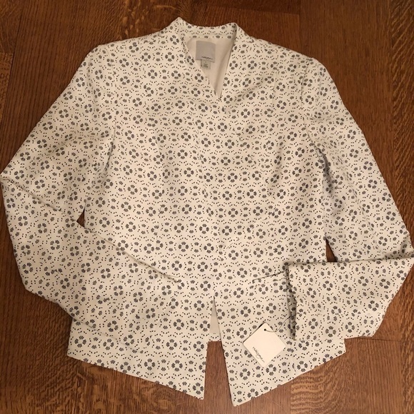 NWT Nordstrom Halogen Patterned Open Front Blazer